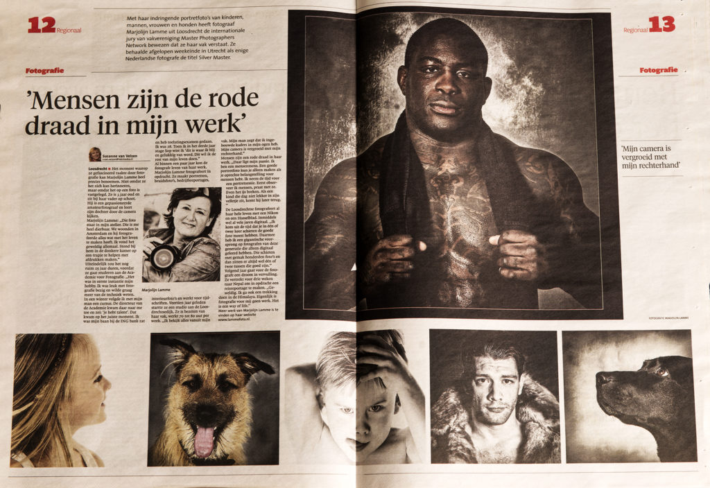 Mensen zijn de rode draad in mijn werk In de media | Marjolijn Lamme Fotografie