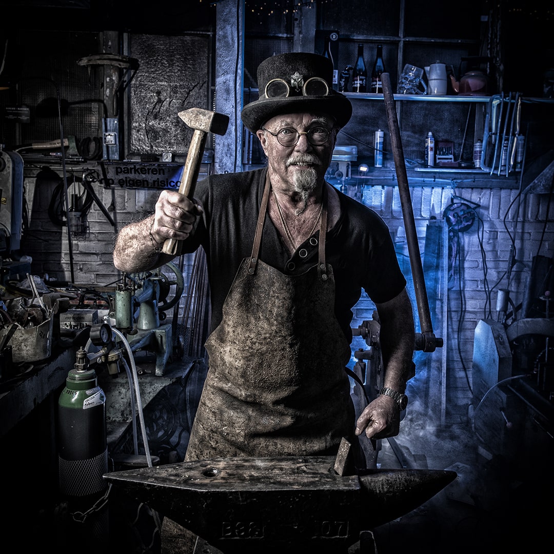 Metaalkunstenaar Portret